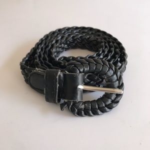 🔥WOMEN BLACK LEATHER BRAIDED BELT🔥